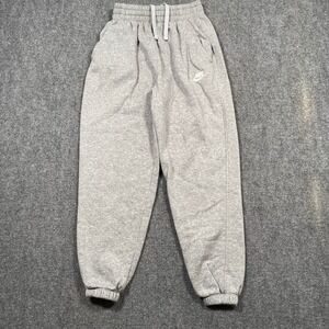 Nike Kids Jogger Sweatpants Gray Fleece Athletic Drawstring‎ Casual Size M